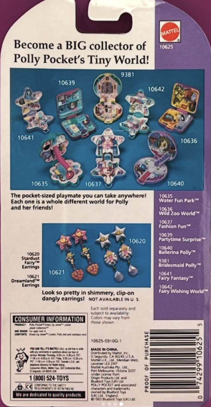 1992 Dress Up Jewel Locket3 Princess Polly in her Dressing Up Locket