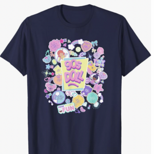 90s Doll T-Shirt2 Trendy Tronics Télévision