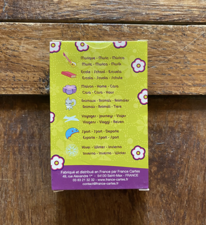 Jeu de cartes Familles