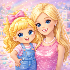 Polly et barbie Trendy Tronics Télévision