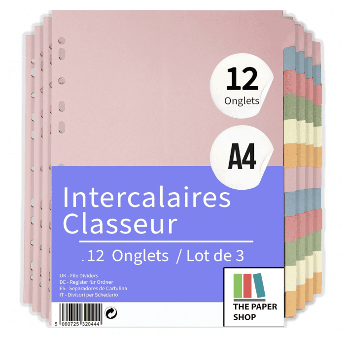 Intercalaires de classement